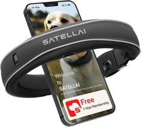 GPS Dog Collar, Gray [Free 1-Year Membership] The Most Advanced Dog Wireless Fences with AI Analysis, Precise Position, 5-Day Battery, and IP68 Waterp