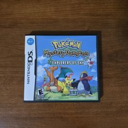 Pokemom Mystery Dungeon Explorers Of Sky Box And Manuals
