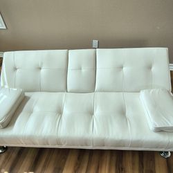 Modern Faux Leather Sofa 