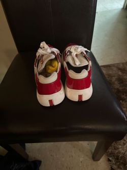 Mens Red & White Prada Sneakers