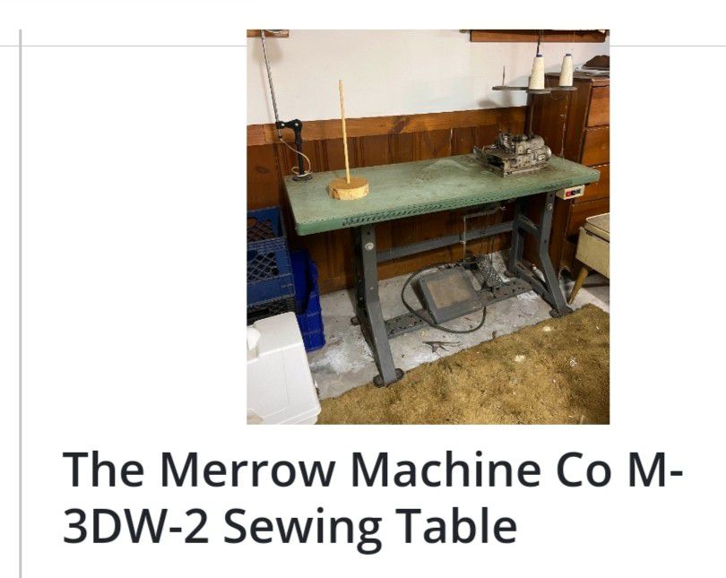      PRICE REDUCTION!!!!!VINTAGE MARROW SEWING MACHINE TABLE