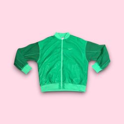 Nike Sportswear Woven Varsity Bomber Jacket DV7972-363 Unisex Large Green 