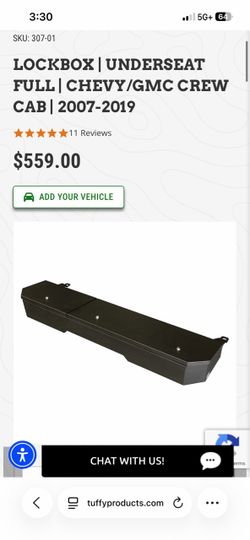 Brand new never been used chevy gmc underseat lockbox