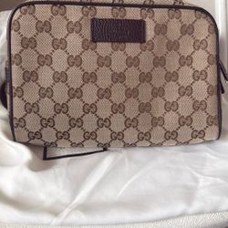 Gucci Monogram Belt Bag Dark brown 
