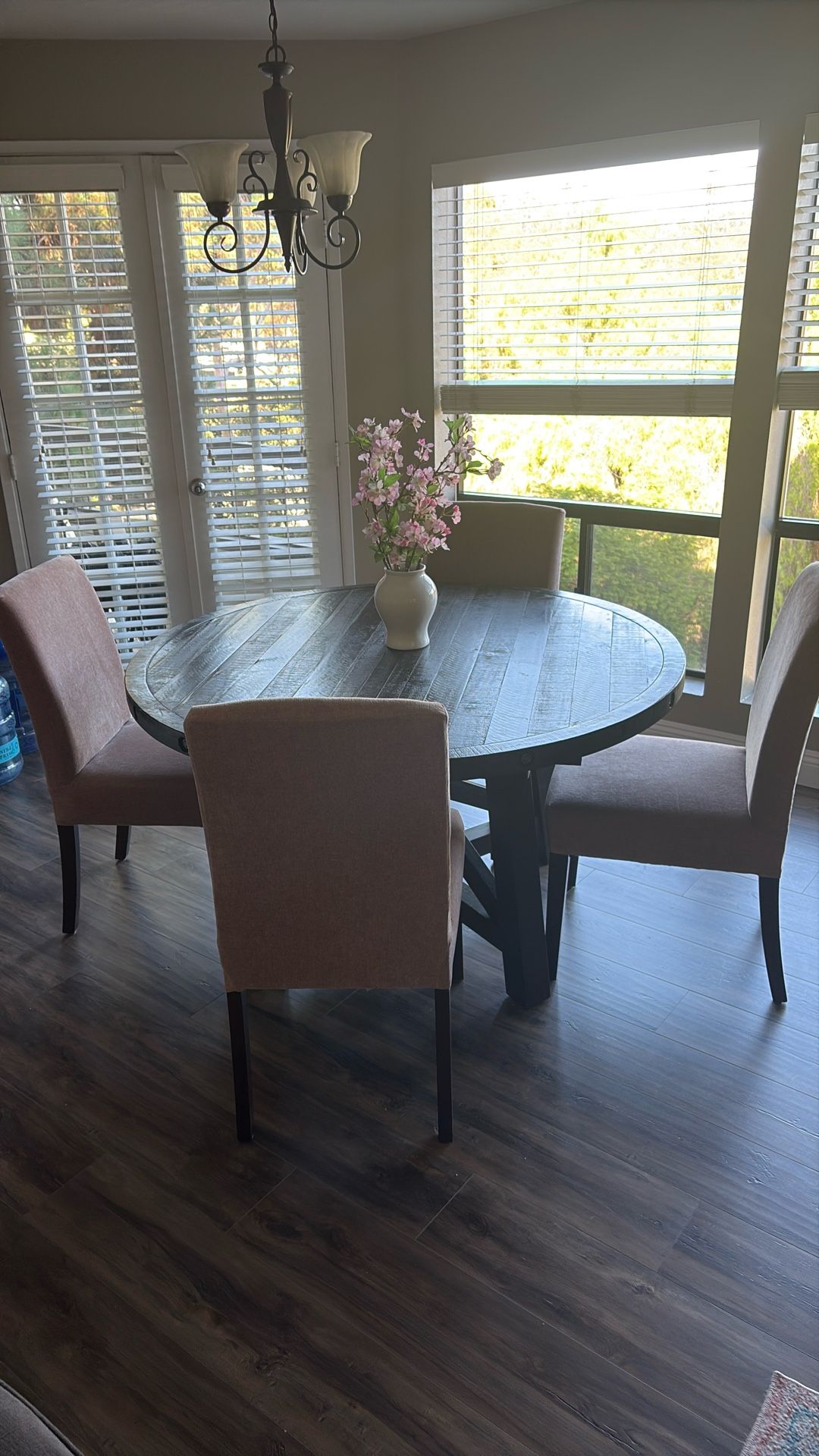 Wood Dining Table & Chairs