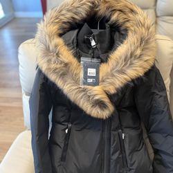 ADALI-F Down coat with natural fur Signature Mackage Collar Mackage Coat/jacket