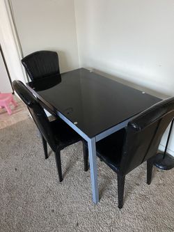 Table and 3 chairs