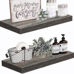 Shelves 24 inches Long Wall Shelf 24 x 9 inch Set 