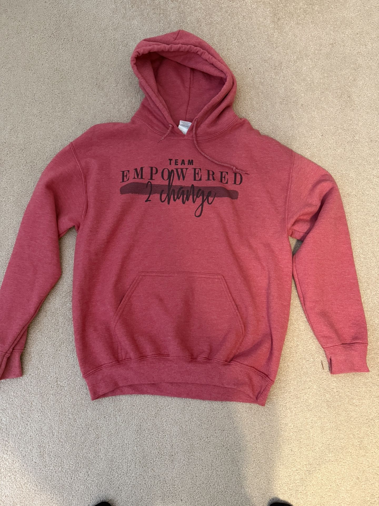 New Casual Hoodie With Front Pocket, Medium