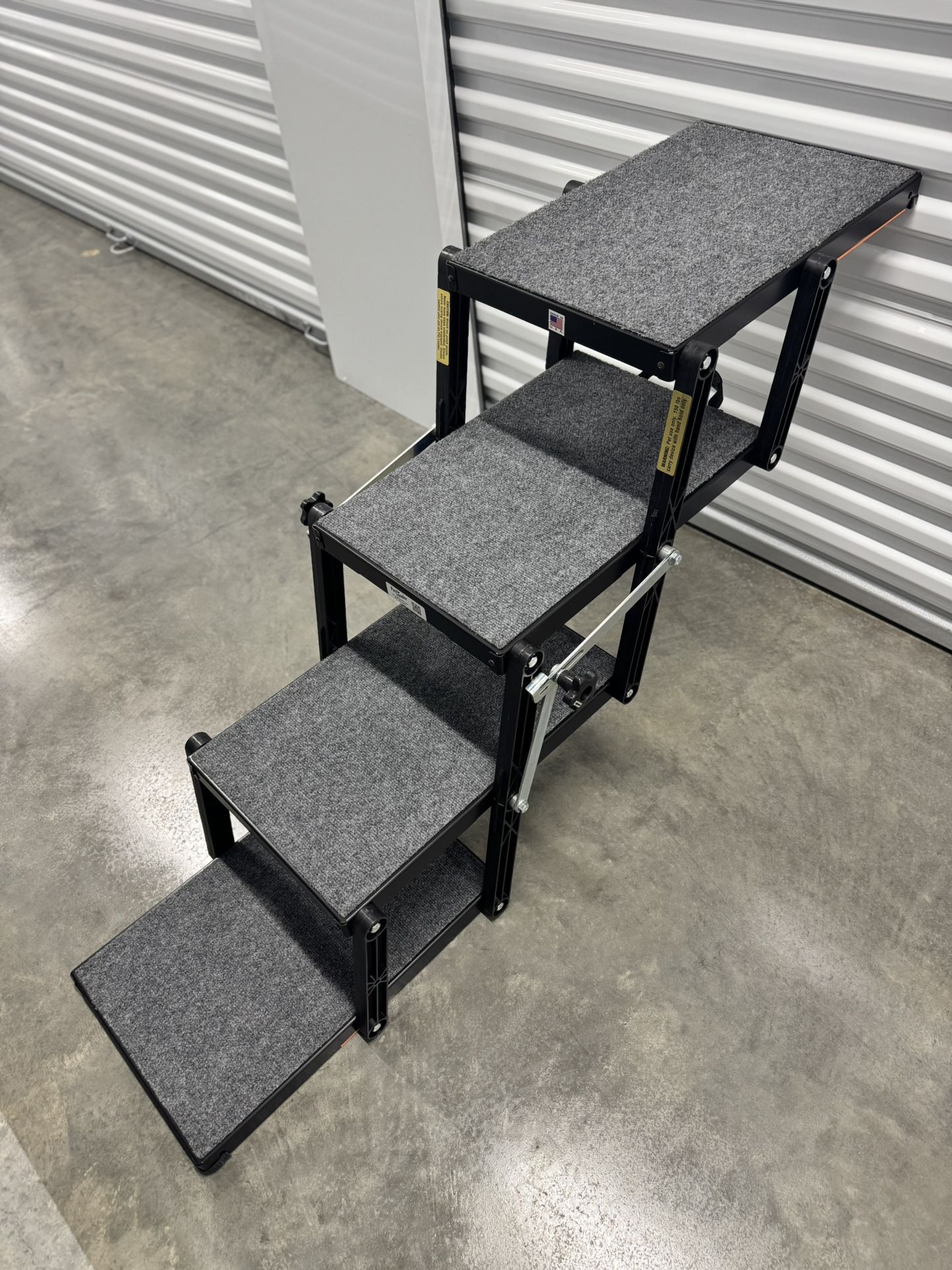 Folding Pet Ramp – Low Angle Dog Stairs, Car/SUV Access