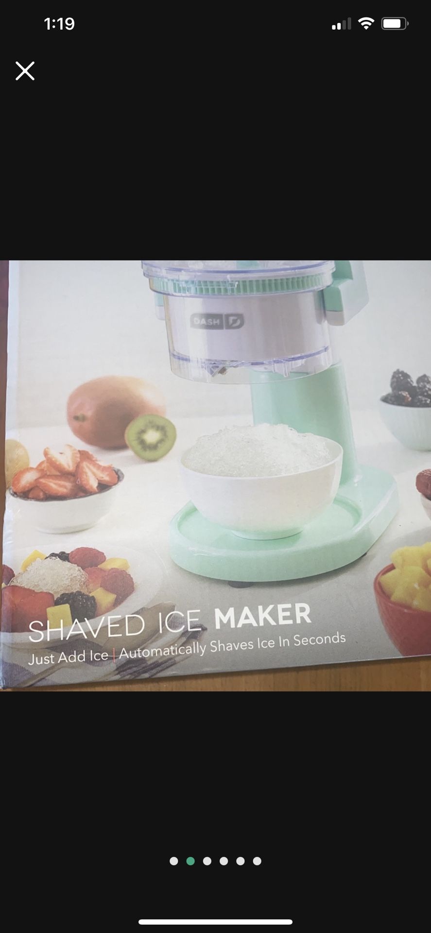 Shaved Ice Maker Brand New In Box Perfect For A Gift