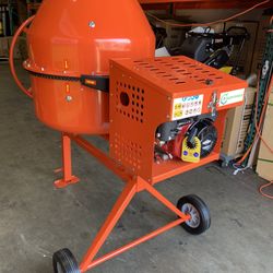 Gas Cement Mixer with Briggs & Stratton Engine 8.83CF