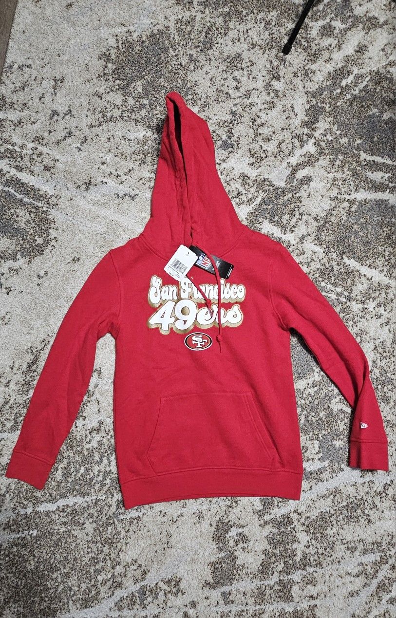 New Era 49ers Hoodie Size Small New With Tags Mens or Womans