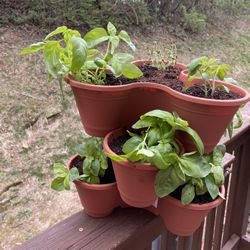 Stackable Herb And Flower Pots