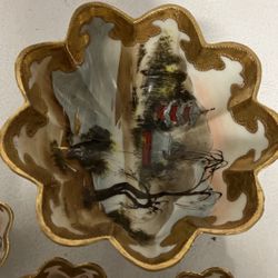 Vintage 6 Piece Decorative Nut Bowl Set