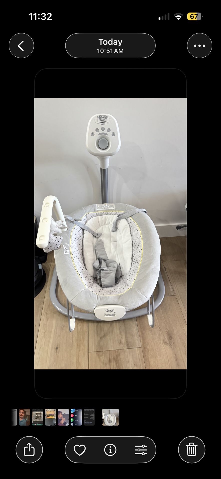 Graco Sway2Me Portable Baby swing And bouncer
