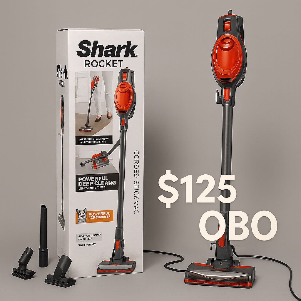 Shark Rocket Pet Corded Stick Vacuum – Brand New Sealed – $125 or OBO