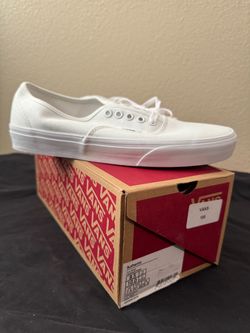Vans Authentic True White Sneakers Size 10