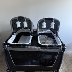 Twin Bassinets And Play pin