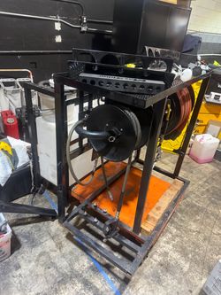 Heavy Duty Steel Cart with Hose Reels