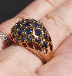 .925 gold plated ring.