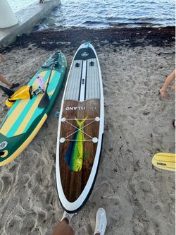 Paddleboard inflatable TruIsland with fishing rod holders