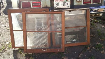 3 Windows Great frame condition with glass.