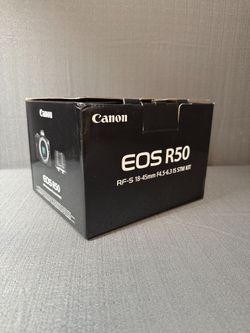 Canon EOS R50 Mirrorless Camera with 18-45mm Lens (Black)