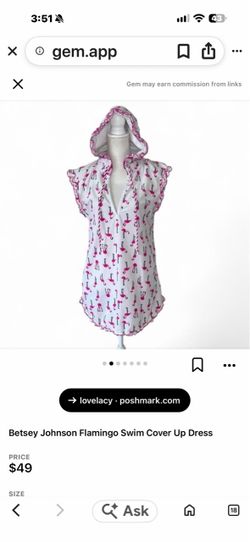 Betsey Johnson Beach/pool Cover Up Dress