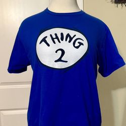Dr. Seuss Thing 2 Graphic T-Shirt Blue - Cat In The Hat