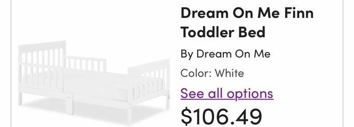Dream on me toddler bed