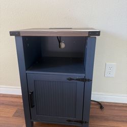 Night Stand with Charging Station and USB Port