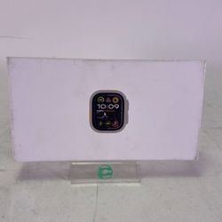 New GPS Only Apple Watch Ultra 2 49MM Natural Titanium Anchor Blue Ocean Band 