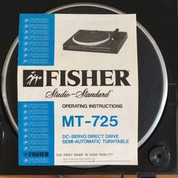 Fisher Semi Auto Turn Table Mt725