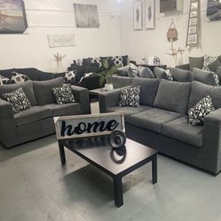 Grey Sofa And Love Seat ‼️take It Home With $39 Easy Approval ‼️