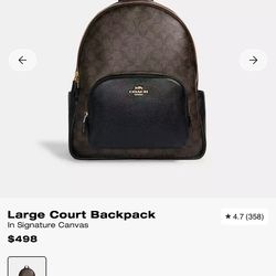 NEW COACH BACKPACK LARGE
