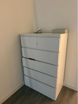 IKEA STORKLINTA 6-drawer dresser, white