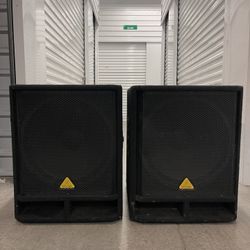 Behringer 18” Subwoofer Pair