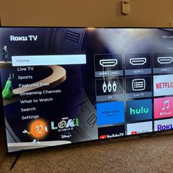75” Element Roku Smart TV (2023–2024) + Remote + Wall Mount 