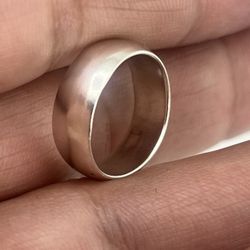 925 Sterling Silver Handmade Band Ring Size 6.5 
