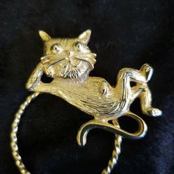 Vintage Kitty Cat Brooch