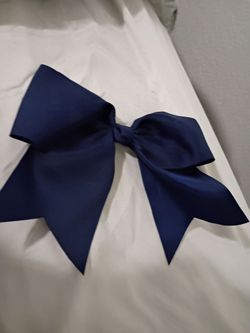 Navy blue bow tie