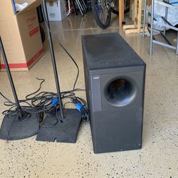 Bose Speakers And Subwoofer 