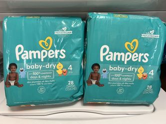 Pamper Baby Diaper Size 4 both 2 x $15