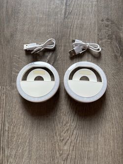 Clip on selfie ring
