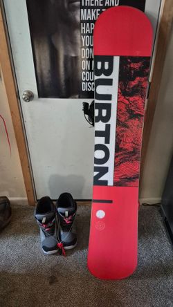 Burton Snowboard with Snowboard Boots