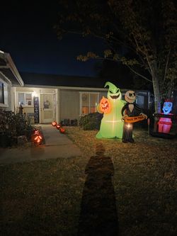 Oogie Boogie And Jack Inflatable 