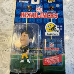 BRETT FAVRE NFL Headliners GREEN BAY PACKERS  MINI FIGURE 1996 NEW UNOPENED