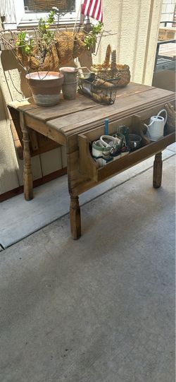 Old drop leaf table