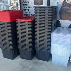 27 Gallon Storage Totes 10$ Each 